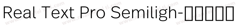 Real Text Pro Semiligh字体转换